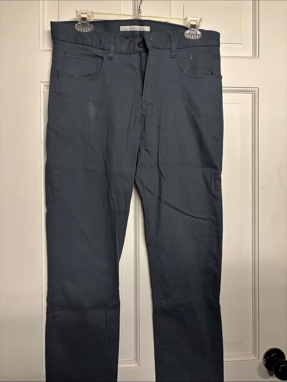 Perry Ellis Slim Straight Jeans in Slate Blue/gray